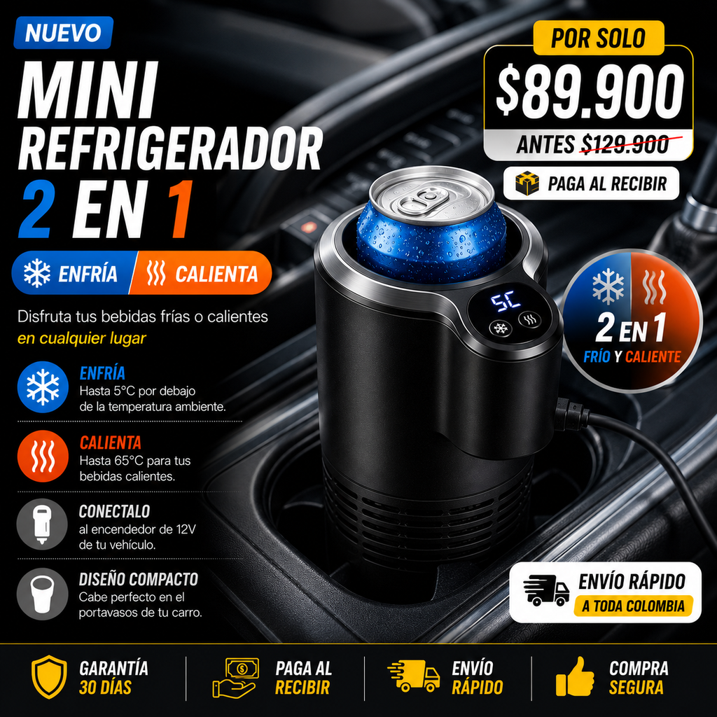 Mini Refrigerador Compact Cool Pro - 2 En 1